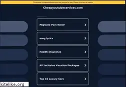 Sites similar to cheapyoutubeservices.com