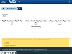 Sites similar to cheatmsx.com