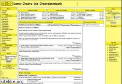 Sites similar to cheats.demo-cheats.de