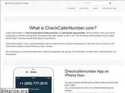 Sites similar to checkcallernumber.com