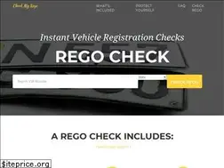 Sites similar to checkmyrego.com.au