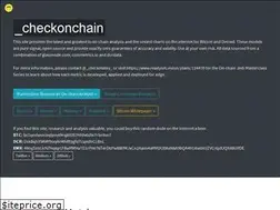 Sites similar to checkonchain.com