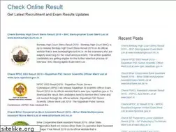 Sites similar to checkonlineresult.in