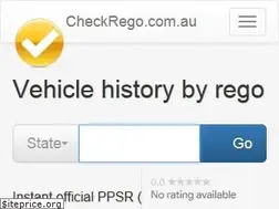 Sites similar to checkrego.com.au
