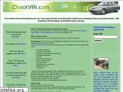Sites similar to checkvin.com