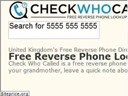 Sites similar to checkwhocalled.co.uk