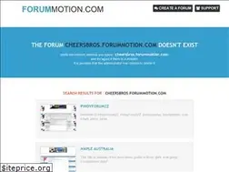 Sites similar to cheersbros.forummotion.com
