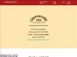 Sites similar to cheesecakeetc.com
