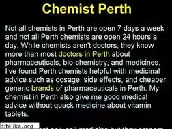 Sites similar to chemistperth.com