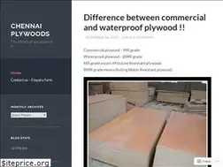 Sites similar to chennaiplywoods.wordpress.com