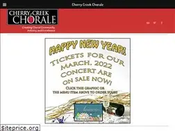 Sites similar to cherrycreekchorale.org