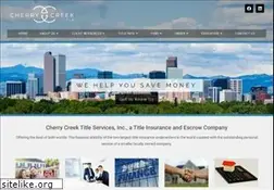 Sites similar to cherrycreektitle.com