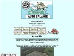 Sites similar to chesneyautosalvage.com
