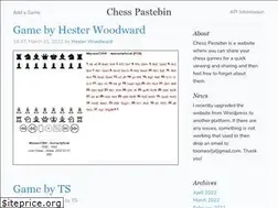 Sites similar to chesspastebin.com