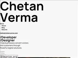 Sites similar to chetanverma.com