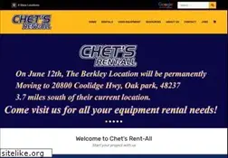Sites similar to chetsrentall.com