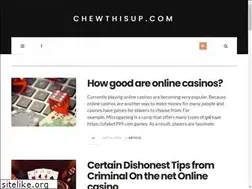 Sites similar to chewthisup.com