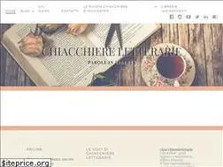 Sites similar to chiacchiereletterarie.it