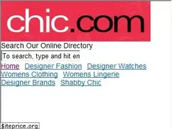 Sites similar to chic.com