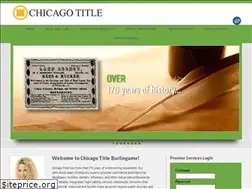 Sites similar to chicagotitleburlingame.com