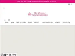 Sites similar to chicboutiqueconsignments.com