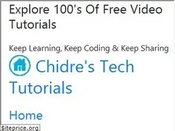 Sites similar to chidrestechtutorials.com