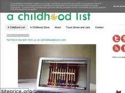 Sites similar to childhoodlist.blogspot.com