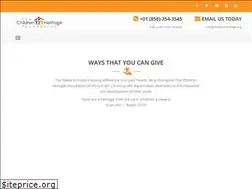 Sites similar to childrenheritage.com