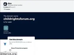Sites similar to childrightsforum.org