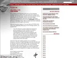 Sites similar to chinaheritagequarterly.org