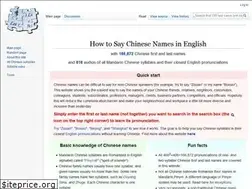 Sites similar to chinesenamesinenglish.com