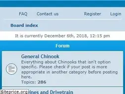 Sites similar to chinookrvforum.com
