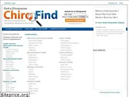 Sites similar to chirofind.com