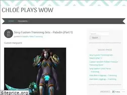 Sites similar to chloeplayswow.wordpress.com