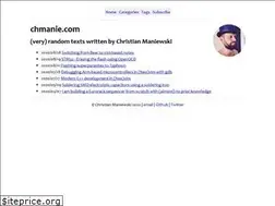 Sites similar to chmanie.com