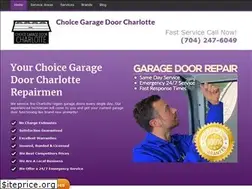 Sites similar to choicegaragedoorcharlotte.com