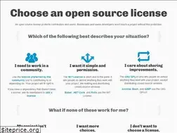 Sites similar to choosealicense.com