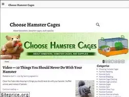 Sites similar to choosehamstercages.com