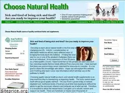 Sites similar to choosenaturalhealth.net
