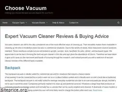 Sites similar to choosevacuum.com