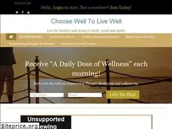Sites similar to choosewelltolivewell.com