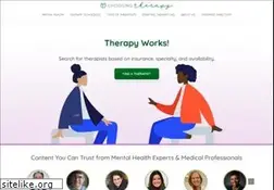 Sites similar to choosingtherapy.com