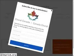 Sites similar to choralcanada.org