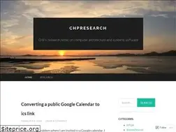 Sites similar to chpresearch.wordpress.com