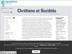 Sites similar to chretienssocietes.revues.org