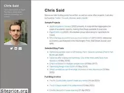 Sites similar to chris-said.io