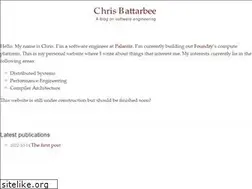 Sites similar to chrisbattarbee.com