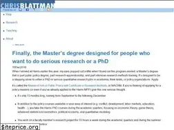 Sites similar to chrisblattman.com