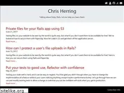 Sites similar to chrisherring.co