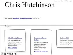 Sites similar to chrishutchinson.me